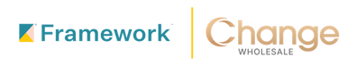Framework and Change Wholesale logos